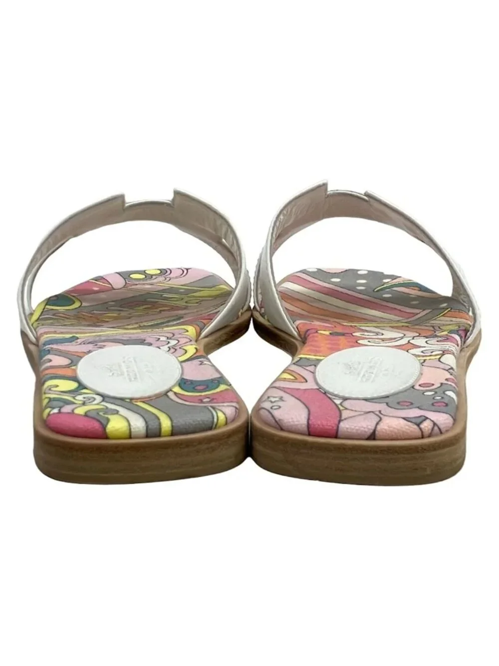 Hermes Sandals Oran White Leather